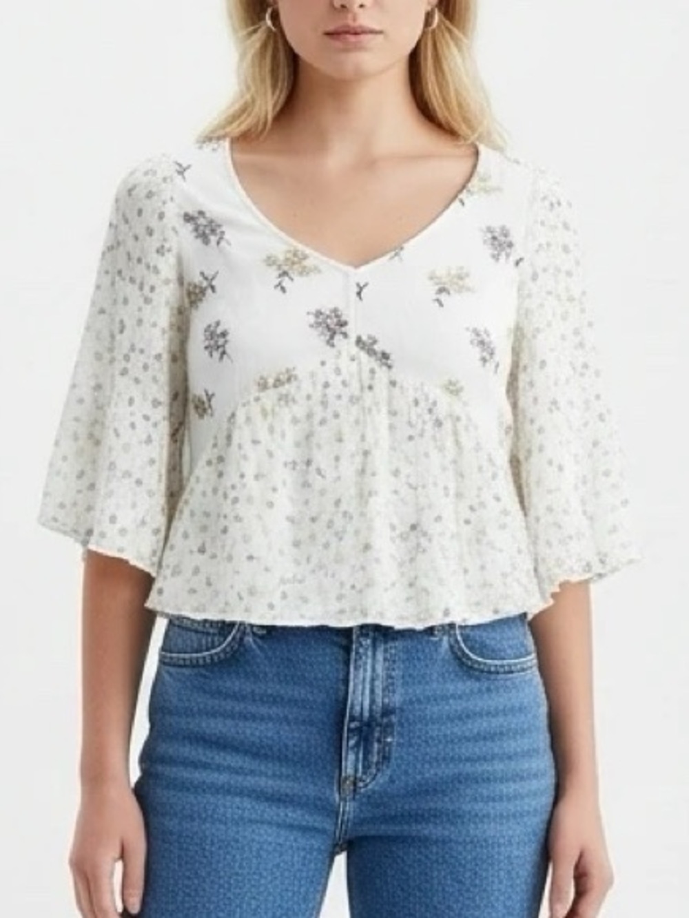 Hollister Floral Short Sleeve Top